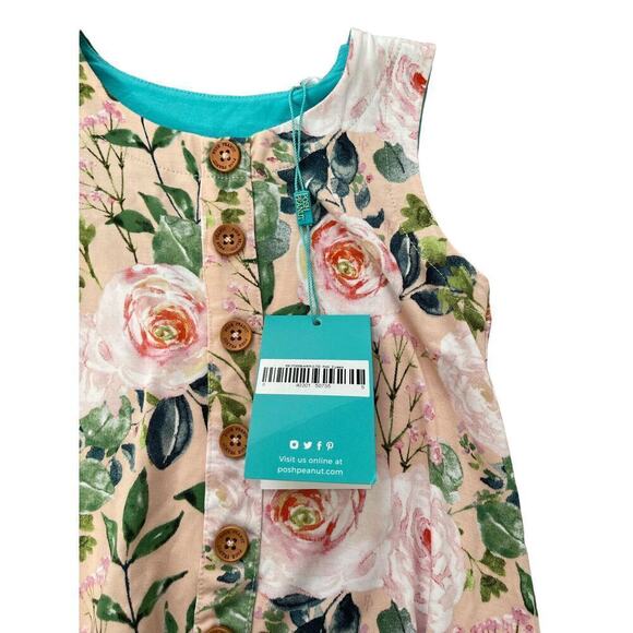 Posh Peanut NWT Harper Henley Hi Lo Dress 2T - Picture 6 of 6